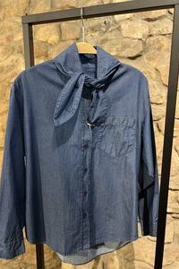 THE WHITE SHIRT Jeanshemd mit Schnuppe THE WHITE SHIRT Jeanshemd mit Schnuppe